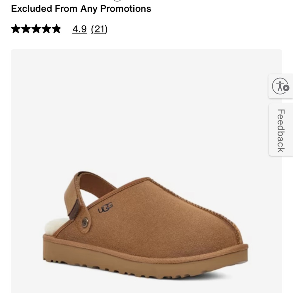 UGG Tan Suede Slip-On Shoes - Picture 11 of 11